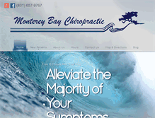 Tablet Screenshot of montereybaychiro.com